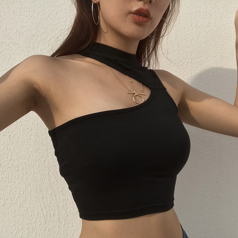 Shoulder Vest Crop Top