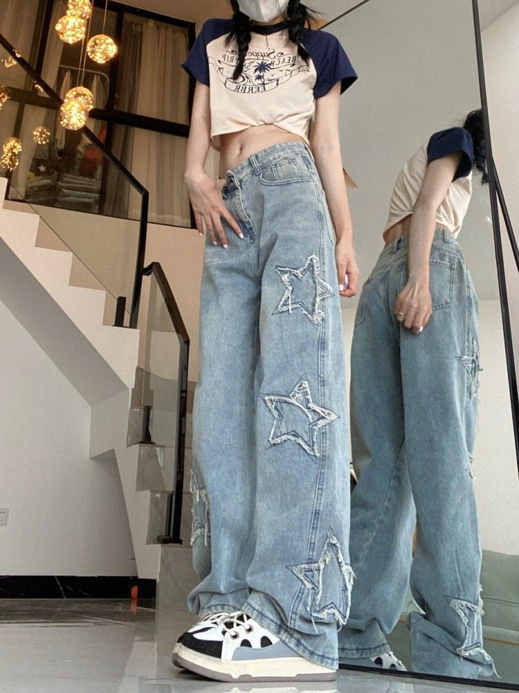 Retro High Street Jeans