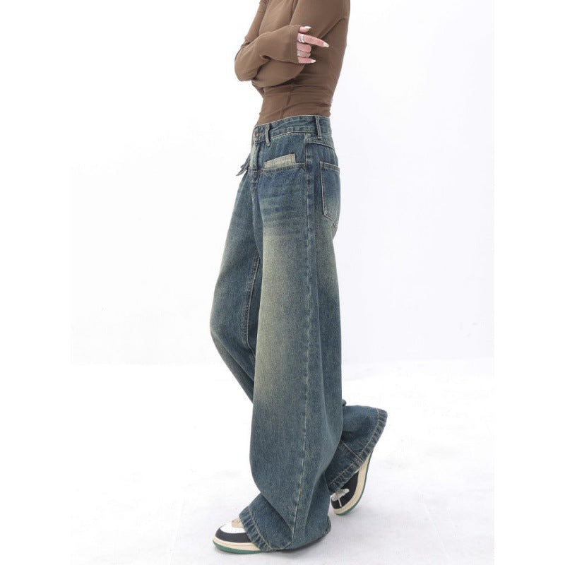 Loose Straight Wide Jeans