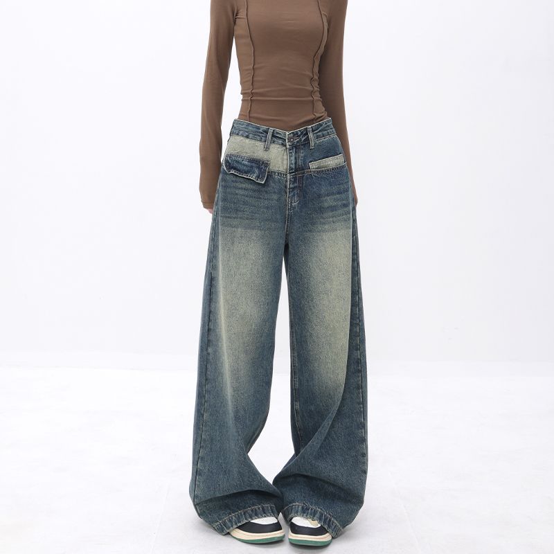 Loose Straight Wide Jeans